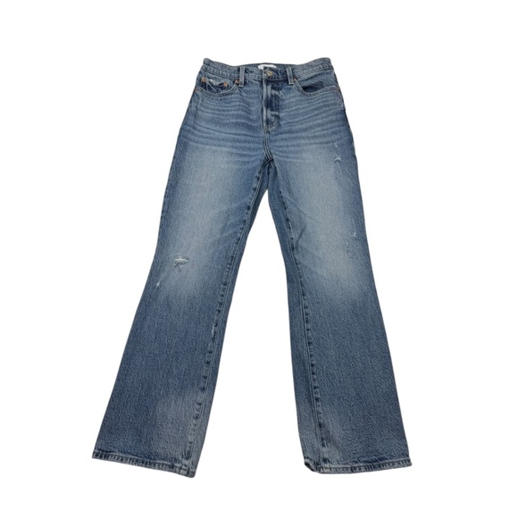 Pistola Ally Ankle Boot Cut Denim Jeans High Rise Cropped Medium Wash - Picture 2 of 13